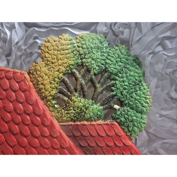 12" Large Antique German Valentine's Day Wall Decor Bird Heart Sealed Envelope - Picture 4 of 16